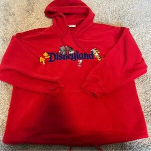 Vintage Winnie The Pooh fleece draw-string hoodie